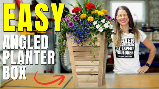 DIY Angled Planter Box Beginners Woodworking Project