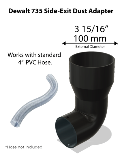 DeWalt DW735 Side-Exit Dust Adapter