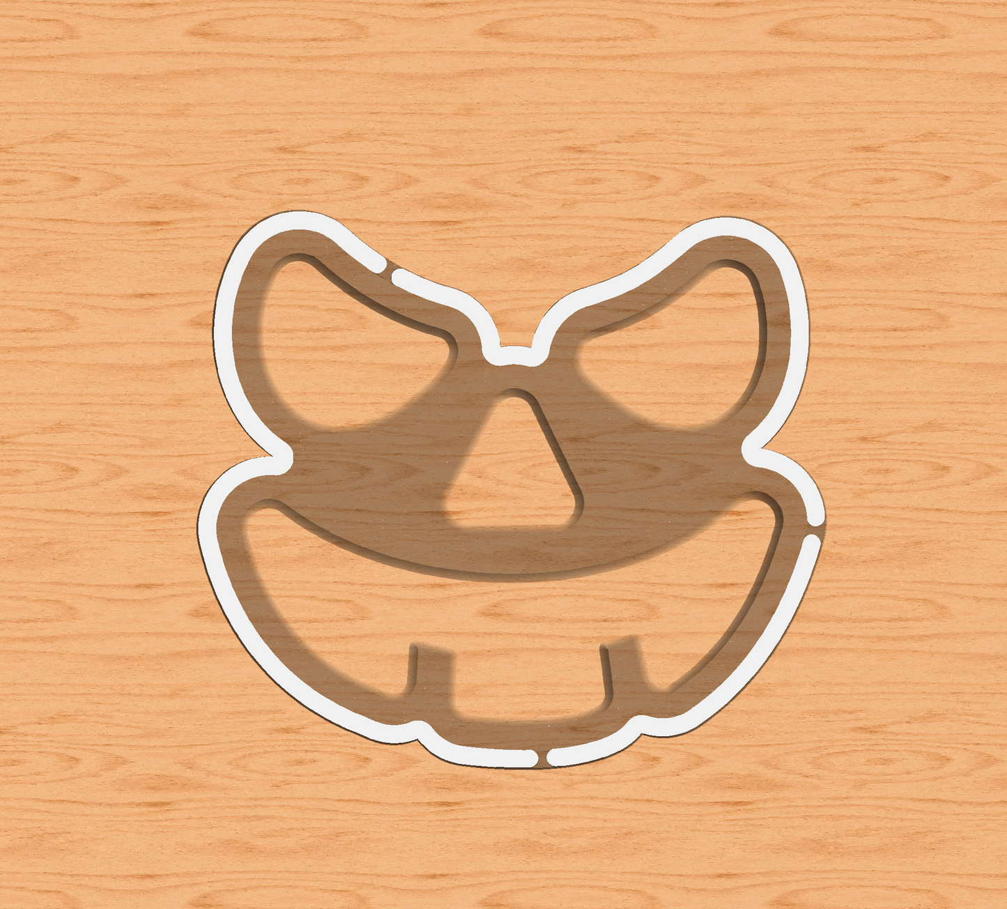 CNC & Laser File - Jack-O-Lantern Pumpkin with Inlay