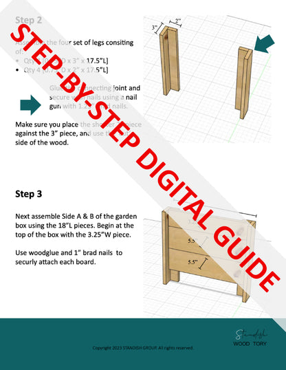 Garden Planter Box - DIY DIGITAL PLANS
